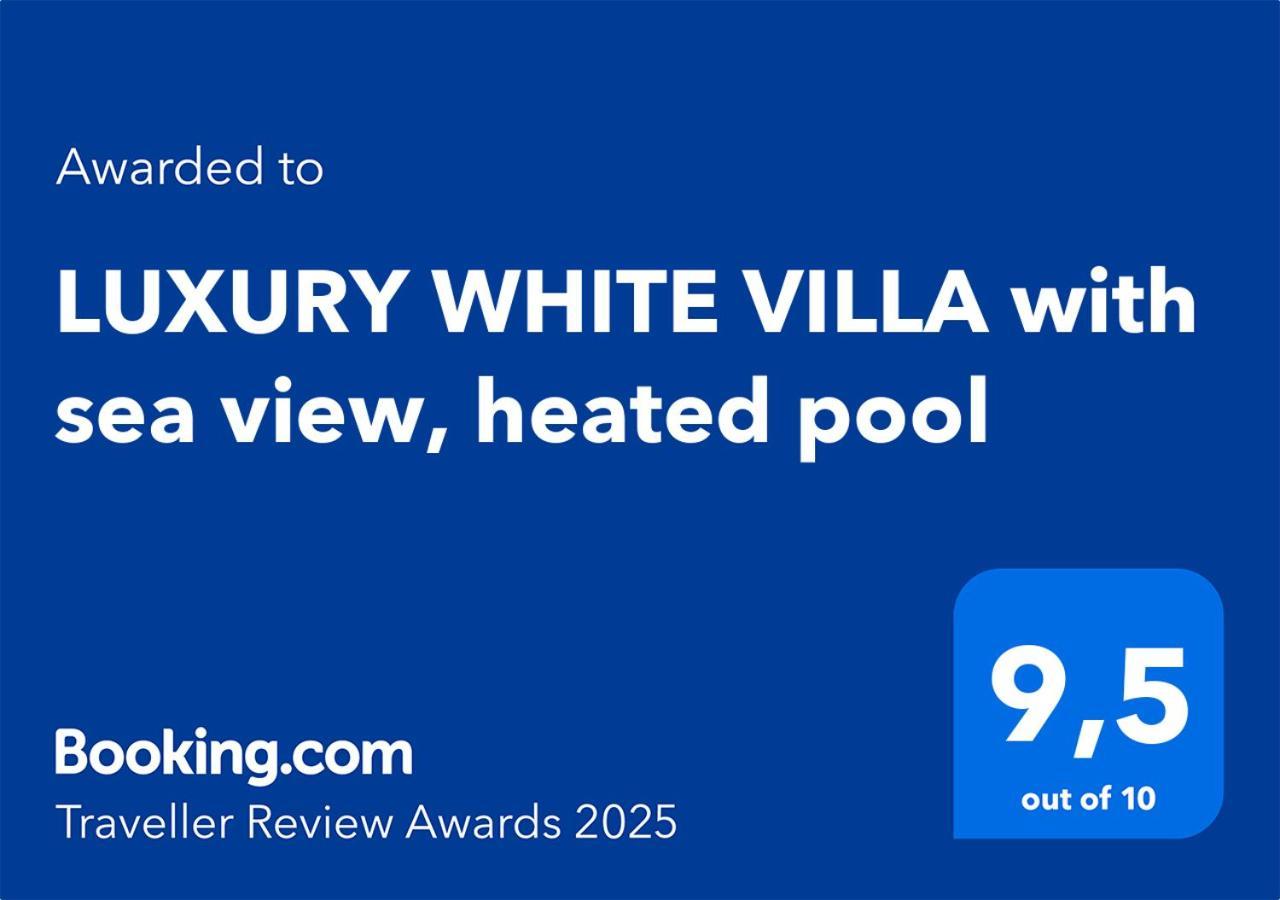 Luxury White Villa With Sea View, Heated Pool Costa Adeje Dış mekan fotoğraf