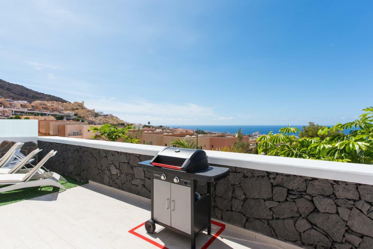 Luxury White Villa With Sea View, Heated Pool Costa Adeje Dış mekan fotoğraf