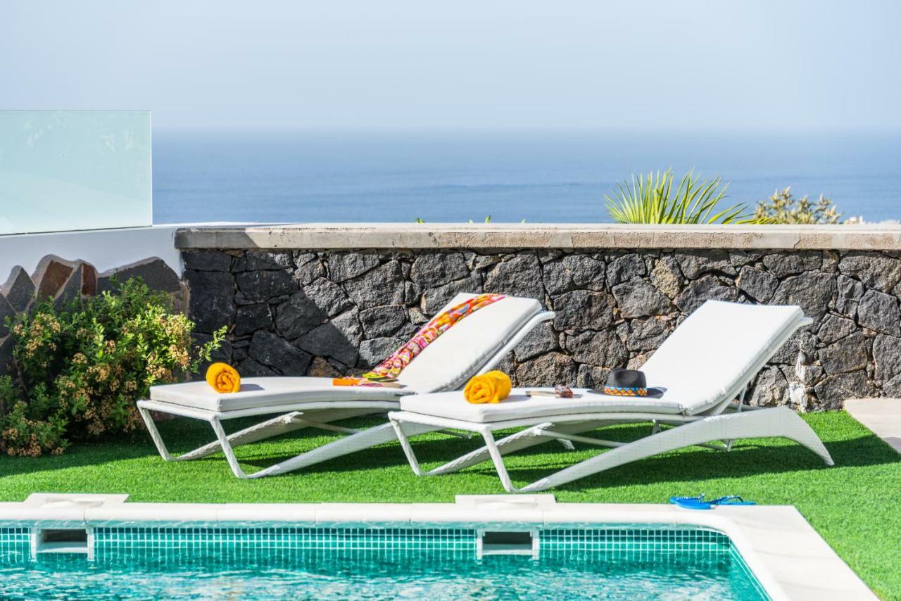 Luxury White Villa With Sea View, Heated Pool Costa Adeje Dış mekan fotoğraf